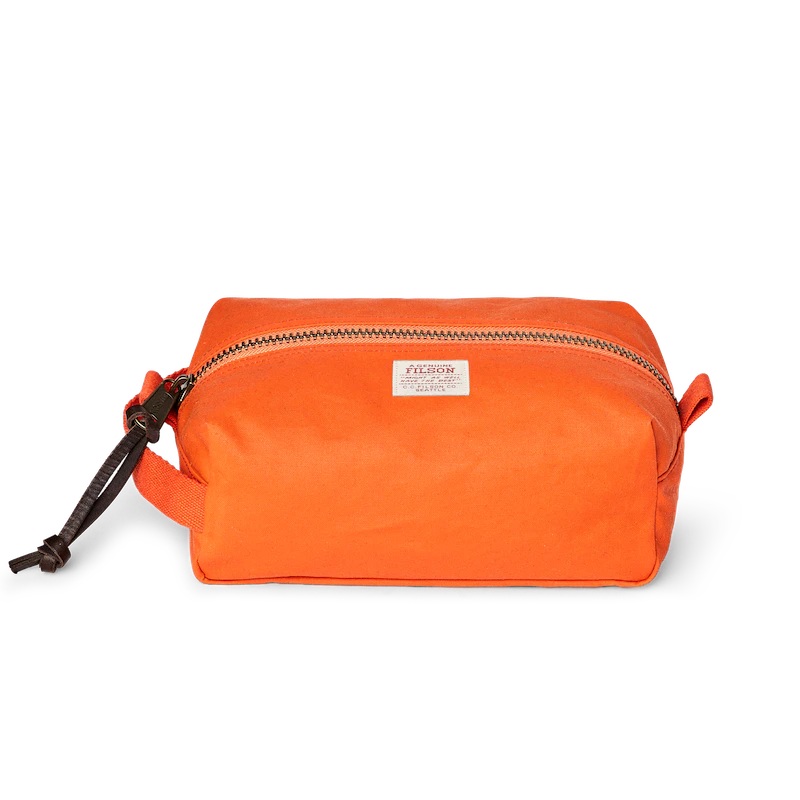 Filson Tin Cloth Travel Kit|Flame|Otter Green
