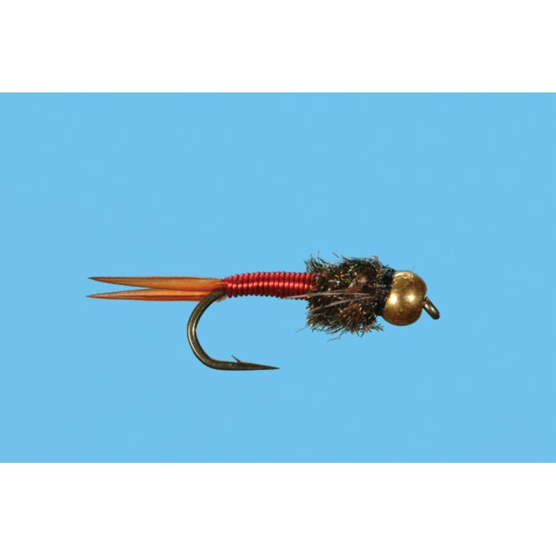 Bead Head Copper John||16||18|Red|Black|Chartreuse