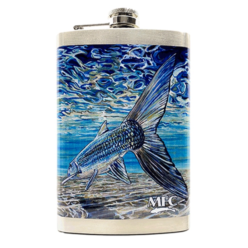 MFC Stainless Steel Hip Flask|Udesens Bonefish Tail|Curriers Brook Trout|Estradas Slam