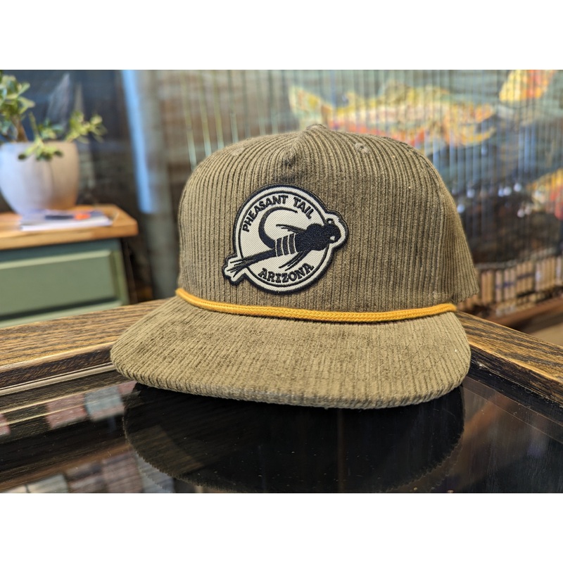 Pheasant Tail Corduroy Hat|Olive|Gray|Light Blue|Black|White|Light Olive