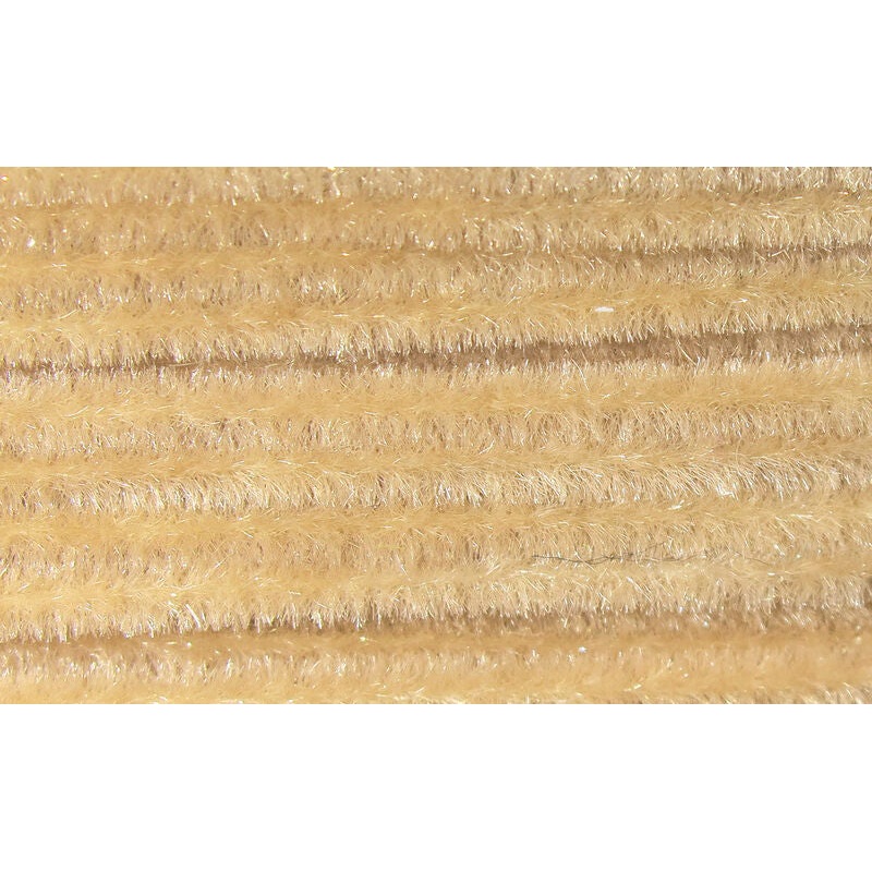 Hareline Ultra Chenille|Medium|Tan|White