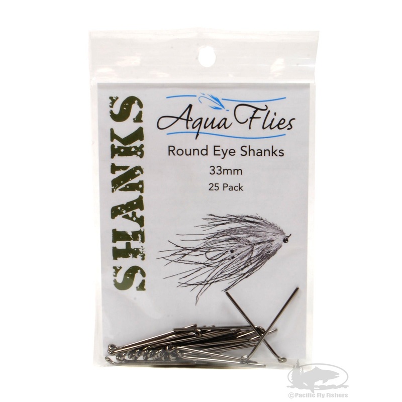 Aqua Flies Round Eye Shanks|26 mm|33 mm|51 mm