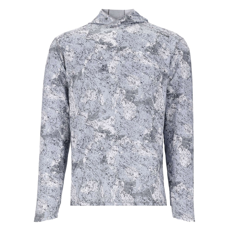 Simms Solarflex Hoody|Back Eddy White|Sea Breeze|Medium|Large|X-Large|XX-Large