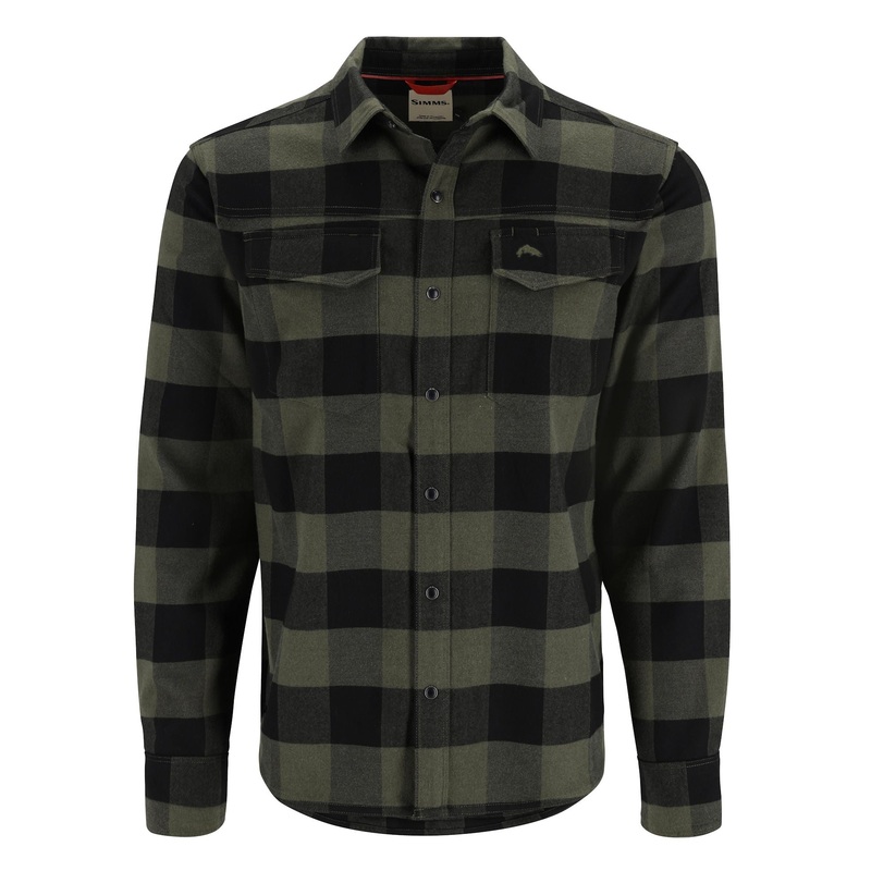 Simms Gallatin Flannel Shirt|Medium|Large|X-Large|XX-Large|Slate Buffalo Check|Loden Buffalo Check