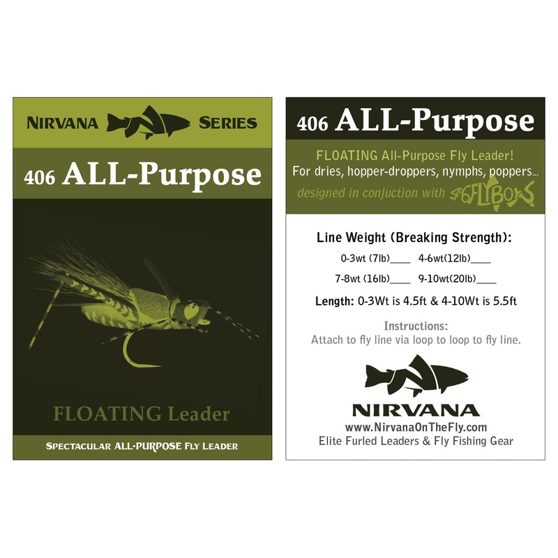 All-Purpose Furled Leader (FLOATING Fly Fishing Leader)
