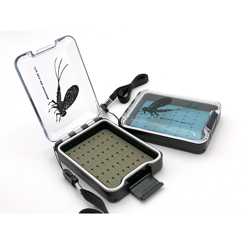 Nirvana Small Silicone Waterproof Fly Box w/ Artwork By Anthony Naples