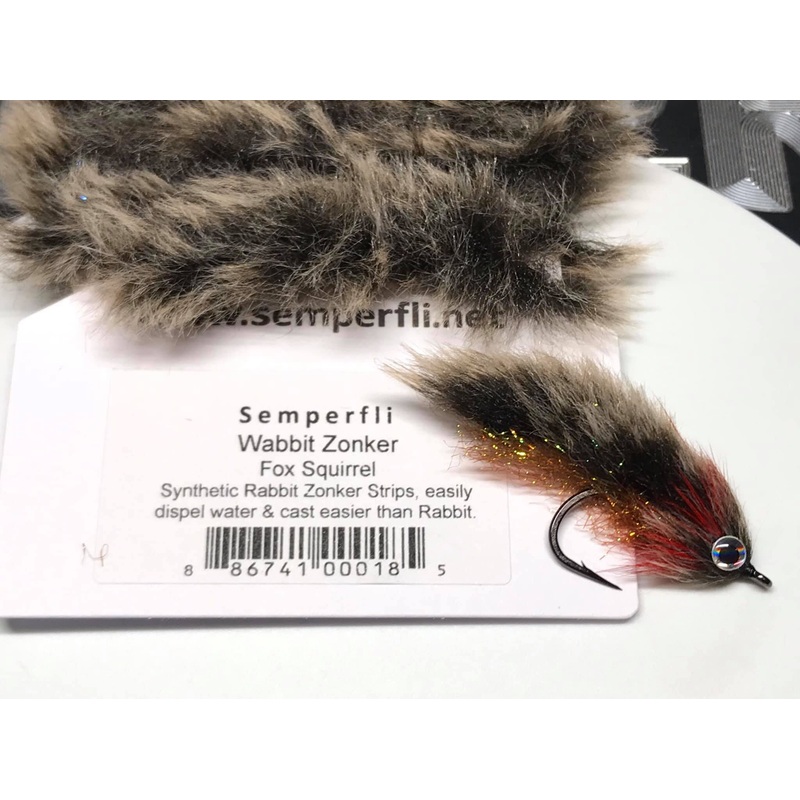 Semperfli Synthetic Rabbit Zonker Strips (Wabbit)