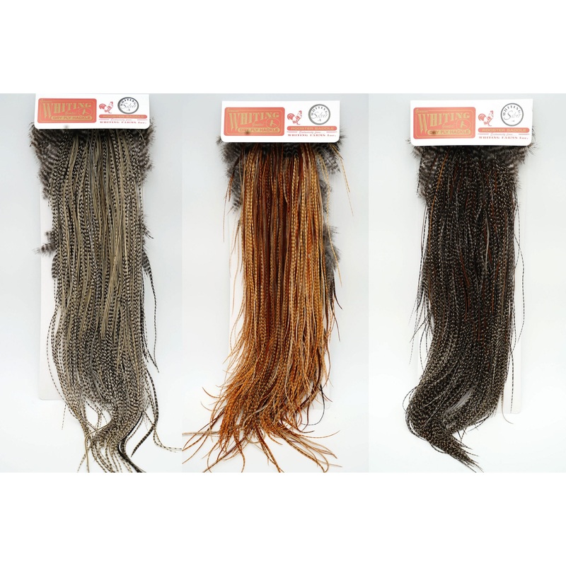 Whiting Red Label Silver-Grade Saddle Midge Sizes