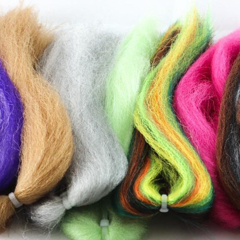 SemperFli Predator Fibers|Bright Chartreuse|Bull Frog|Black|Black Nose Dace|Baitfish Olive|Bright Pink|Bright Red|Blue Steel|Caddis Green|Caddis Tan|Chartreuse|Cream|Dark Brown|Galapagos Blue|Golden Stone|Hot Chartreuse|Hot Olive|Hot Orange|Hot Pink Dark|