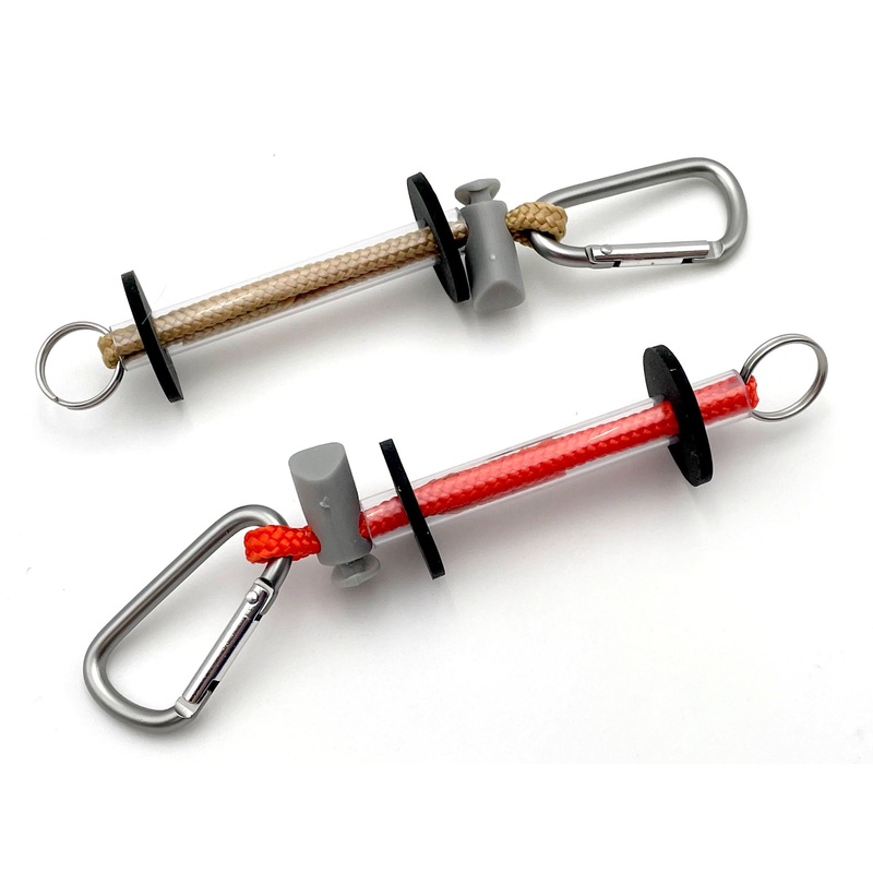Braided Tippet Holder Lanyard|Orange|Tan|Green