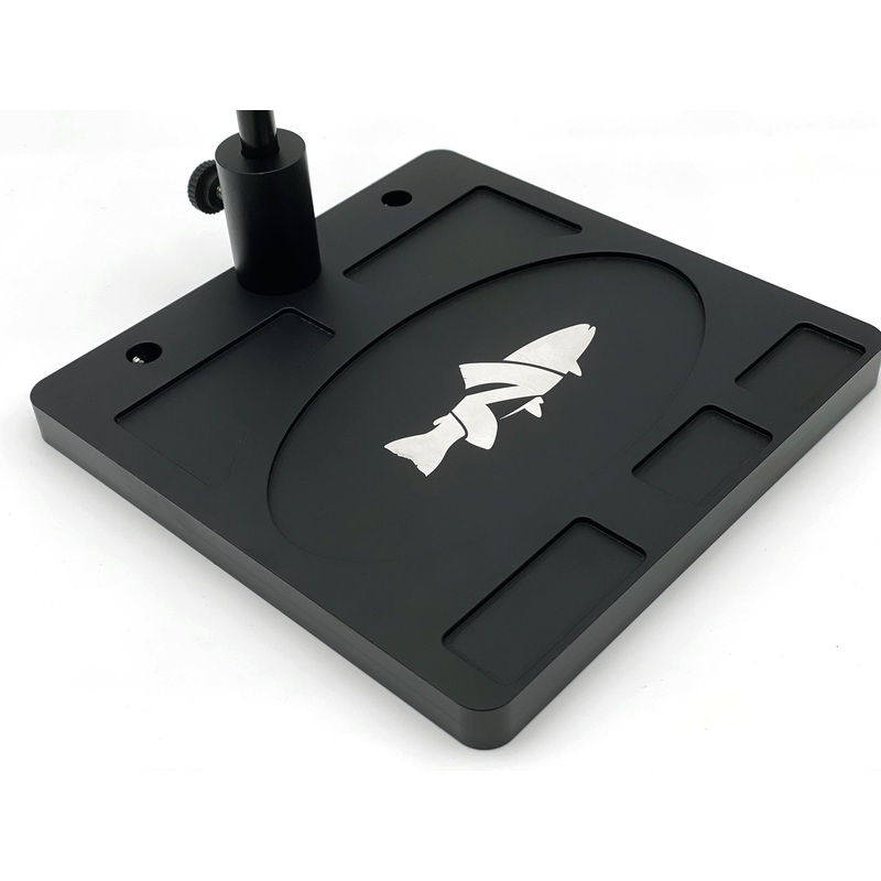 Nirvana Fly Tying Base|Aluminum Base w/Grooves (extra wide)|Steel Base