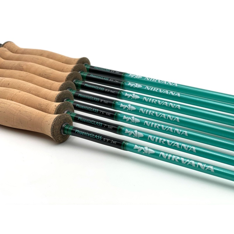 NIRVANA PhoenixGLASS Fiberglass Fly Rod w/case