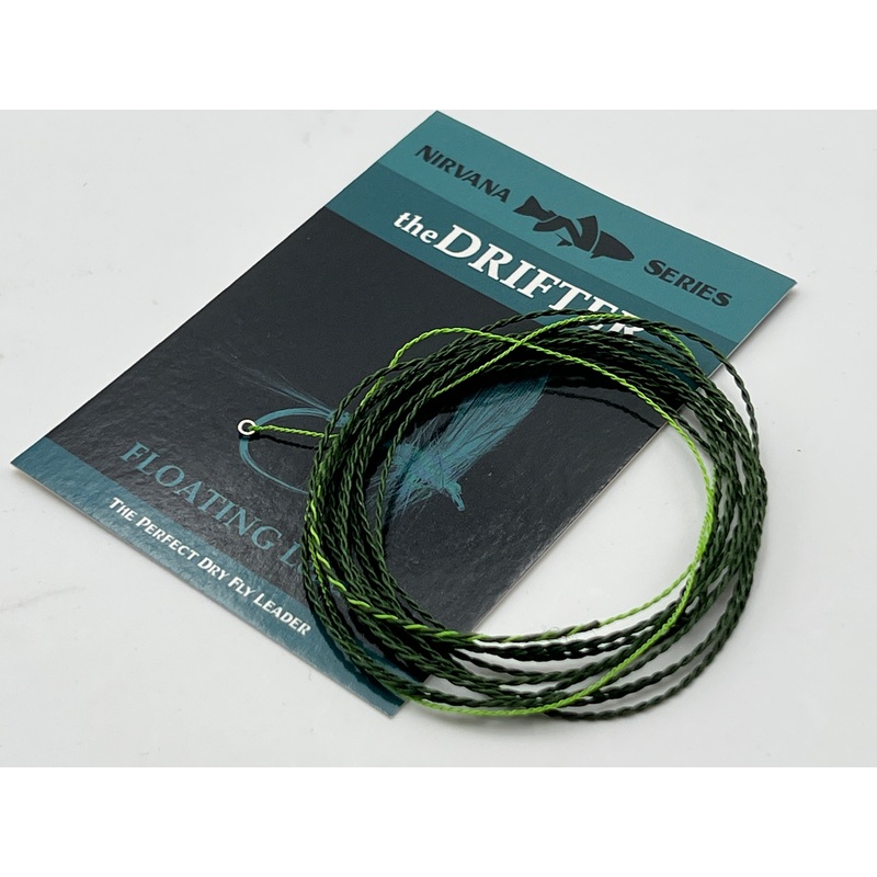 NIRVANA theDRIFTER Furled Leader Hi Vis Tip (FLOATING Dry Fly Leader)