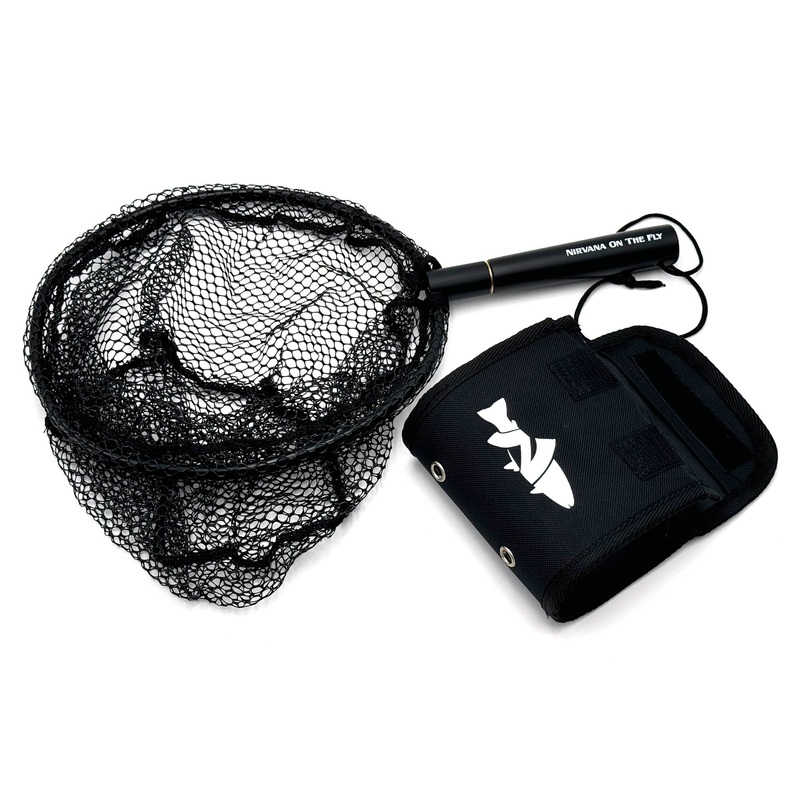 NIRVANA Folding Damo 25cm Creek Net w/Rubber Coated Netting