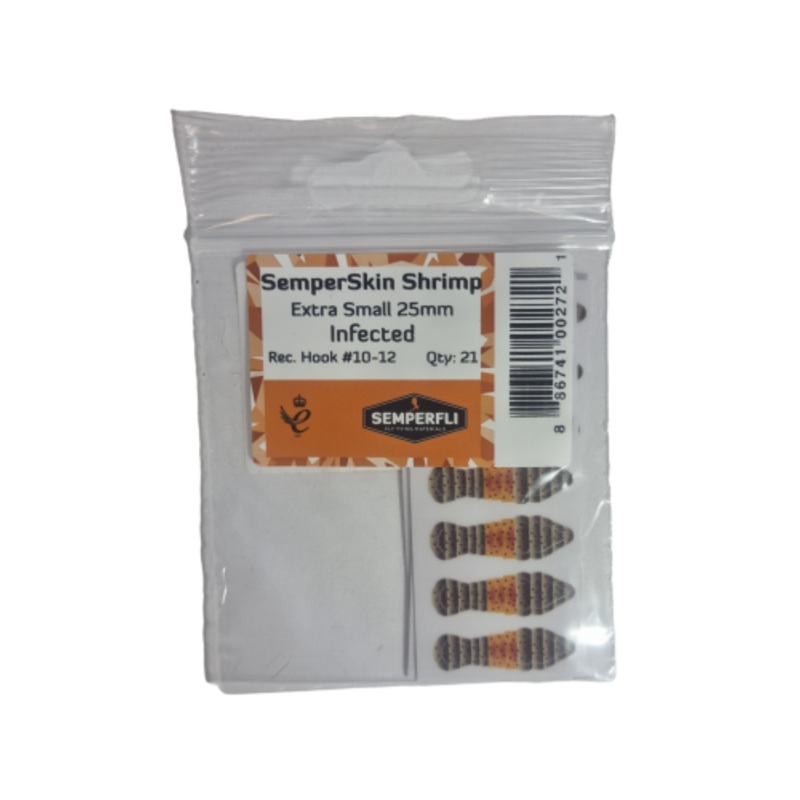 Semperfli SemperSkin Shrimp|Infected|Natural|Orange-Brown|Pink|Extra Small|Small|Medium|Large