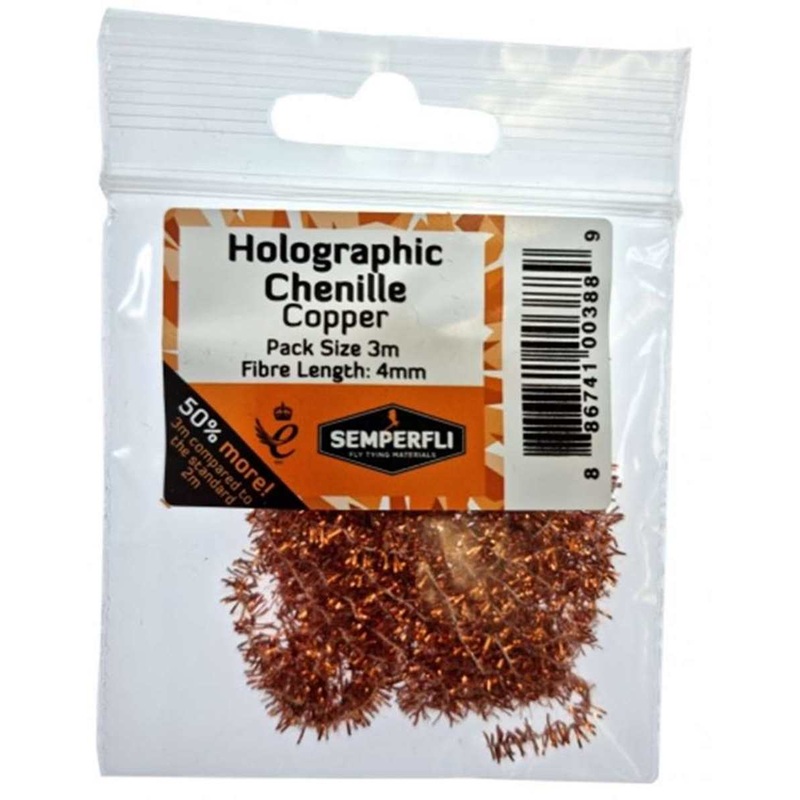 Metallic Tinsel Chenille|Copper|Gold|Silver|4mm|8mm|15mm