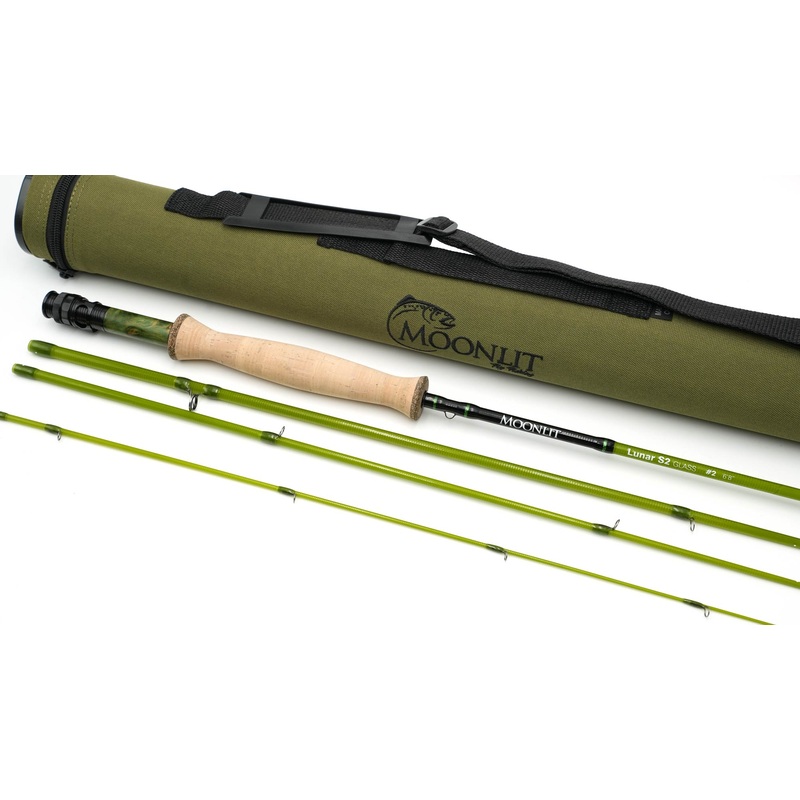 Moonlit Lunar S2-GLASS Fiberglass Fly Rod w/case (NEW MODEL)
