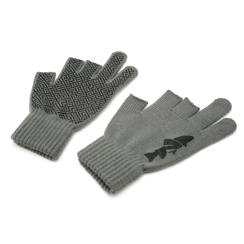 NIRVANA Knitted Fishing Gloves 3-Cut Fingers (NOT WOOL)