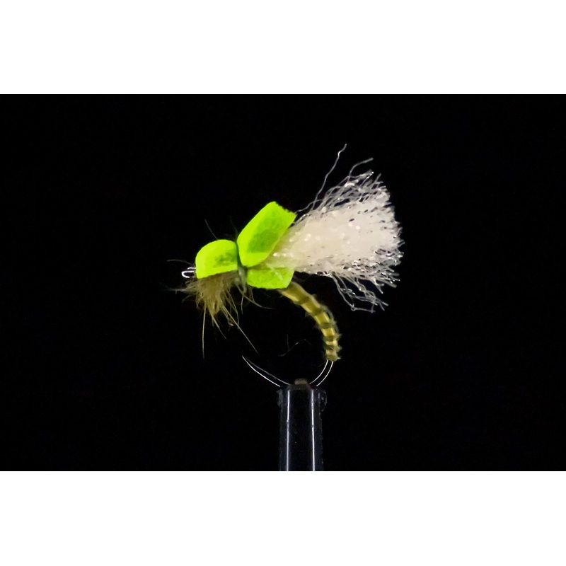 Olive Balloon Caddis Flies (6 pack)