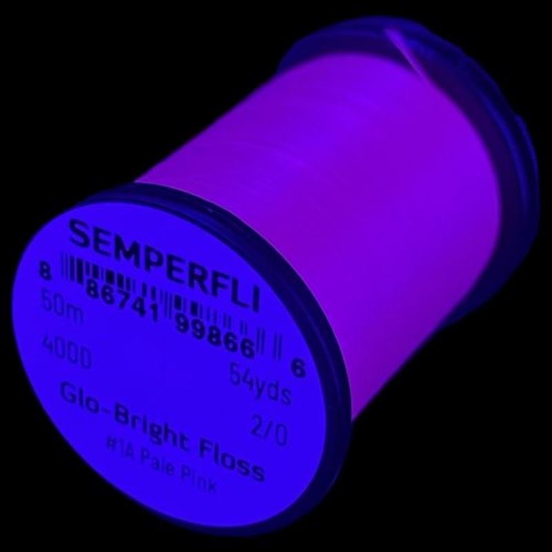 Semperfli Glo-Bright Floss||1A-Pale Pink|3A-Blood Red||4- Scarlet||5 Fire Orange|8A-Pale Orange||9-Chrome Yellow||10-Yellow||10A-Sulphur||11-Phosphor Yellow||12-Lime Green||13-Green||15-Purple||16-White