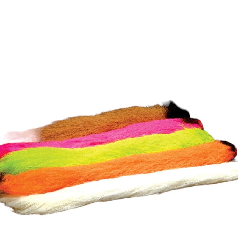Calf Tail|assorted pieces|black|chartreuse|medium dun|fl. blue|fl. orange|hot orange|hot pink|kelly green|light pink|olive|purple|red|root beer|rusty brown|seal brown|tan|white|yellow