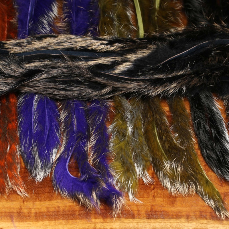Shimmer Rabbit Strips|black / gold shimmer|black / silver shimmer|crawfish orange / gold shimmer|crawfish orange / silver shimmer|purple / gold shimmer|purple / silver shimmer|sculpin olive / gold shimmer|sculpin oive / silver shimmer