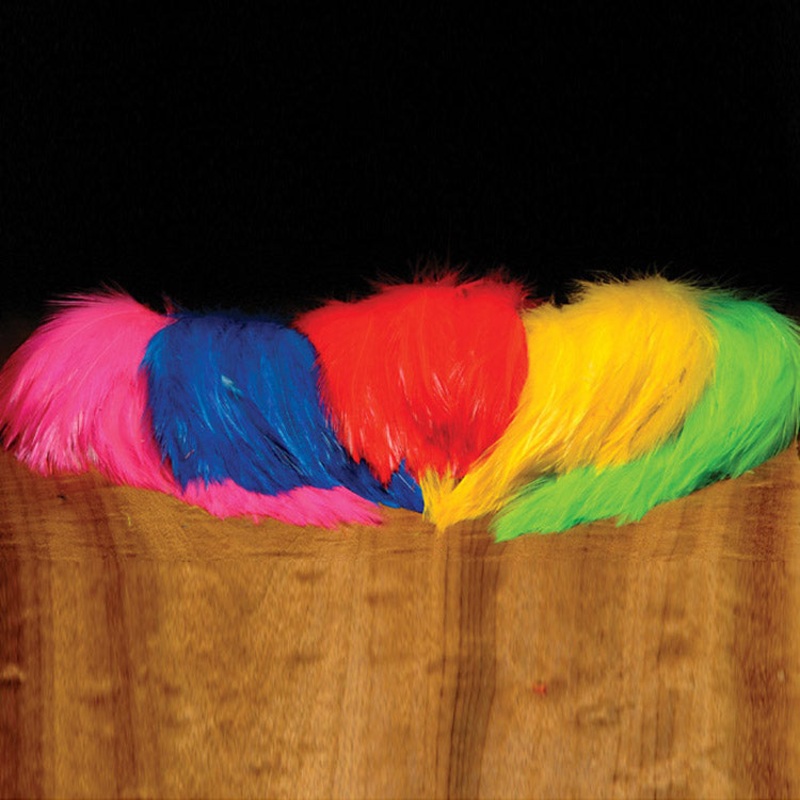 Saltwater Neck Hackle|black|blue|chartreuse|fiery brown|fl. blue|fl. yellow|gray|kelly green|hot orange|hot pink|olive|purple|red|white|yellow