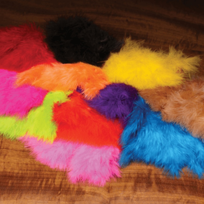 Woolly Bugger Marabou|black|bright purple|brown|chartreuse|claret|dark olive|fl. flame|fl. hot pink|hot orange|kingfisher blue|light olive|olive (green)|purple|red|rusty brown|sculpin olive|tan|white|yellow|yellow olive
