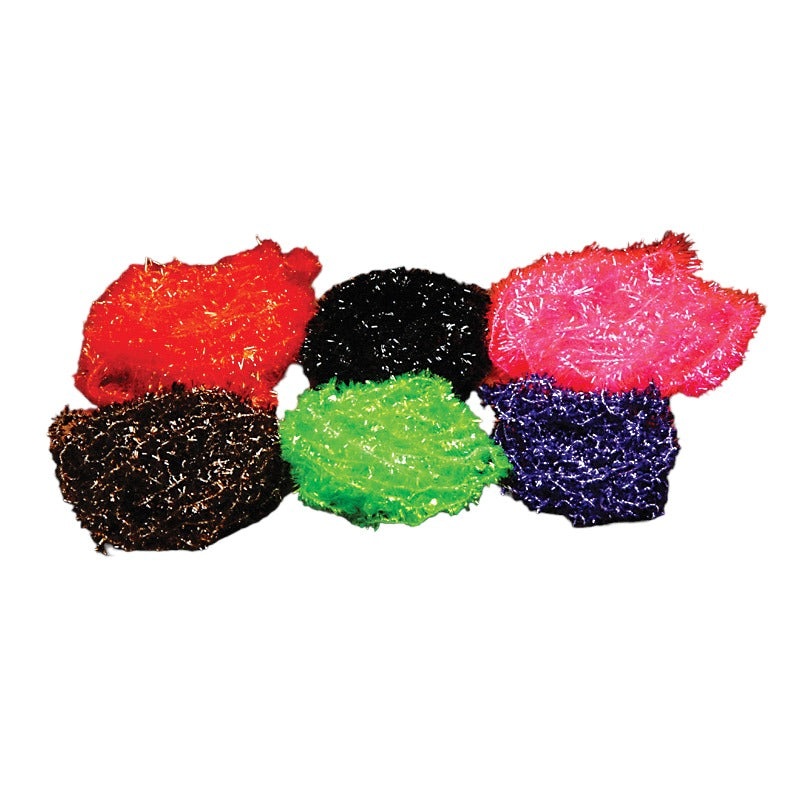 Cactus Chenille, Large|black|bonefish tan|chartreuse|dark olive|fl. fuchsia|bright green|hot orange|minnow blue|olive|peachy flesh|pearl|pink|purple|red|root beer|shrimp pink|yellow