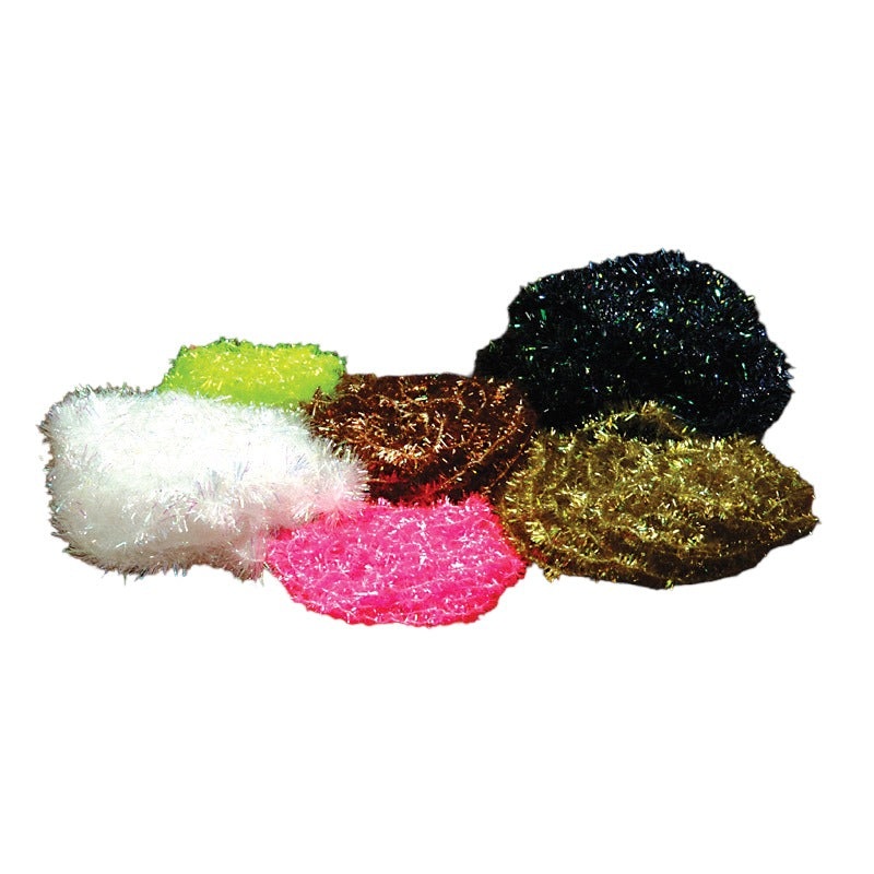 Cactus Chenille, Medium|black|bonefish tan|chartreuse|dark olive|bright green|hot orange|minnow blue|olive|peachy flesh|pearl|pink|purple|red|root beer|shrimp pink|yellow