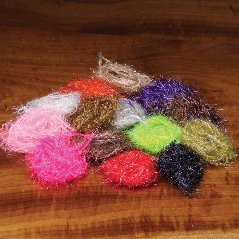 Medium UV Polar Chenille|black|brown|chartreuse|copper|fl. fuchsia|gold|hot orange|hot pink|olive brown|olive|pearl|purple|red|silver|tan