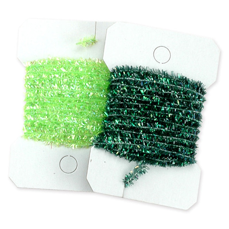 Pearl Chenille|small|medium|black|olive|peacock|fl. chartreuse|pearl|purple|red|root beer|yellow