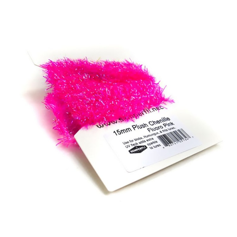 Plush Transluscent Chenille|cornflower blue|coral|fl. dark pink|fl. green|fl. orange|fl. red|ripe peach|white|wimbledon yellow