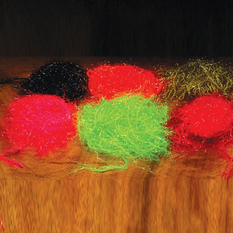 Polar Chenille|amber|black|brown|chartreuse|claret|clear|fl. blue|fl. flame|fl. orange|fuchsia|hot orange|hot pink|olive brown|olive|purple|red|root beer|shell pink|tan|yellow