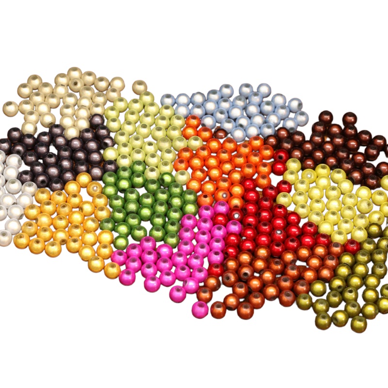 3D Beads|black|brown|chocolate brown|cream|fuchsia|gold|gray|green olive|light olive|olive|orange|pale minnow blue|red|white|yellow olive