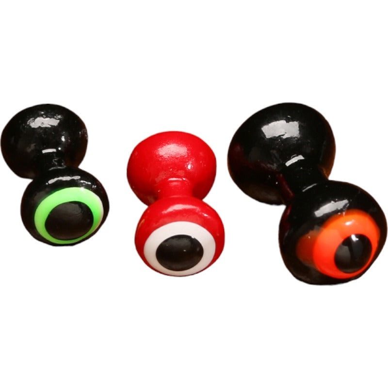 Double Pupil Lead Eyes|x-small|small|medium|large|x-large|black w/ fl. chart & black|black w/ fl. orange & black|black w/ white & black|black w/ yellow & black|black w yellow chart & black|chart w/ white & black|hot salmon pink w/ white & black|fl. orange