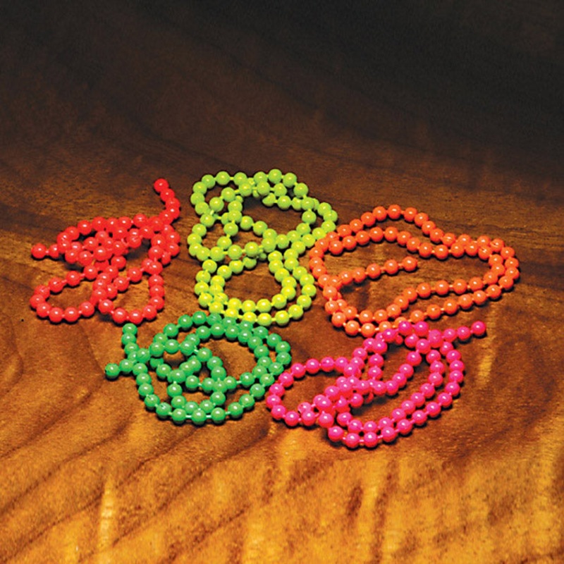 Fluorescent Bead Chain Eyes|fl. chartreuse|fl. green|fl. orange|fl. pink|fl. red