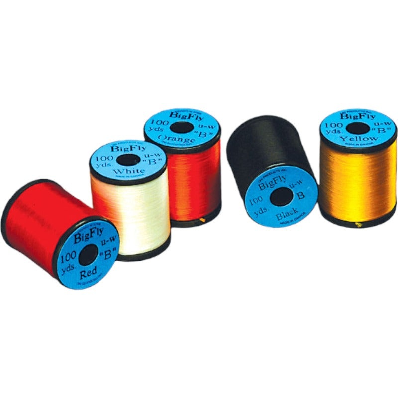 Big Fly Thread|black|chartreuse|orange|red|white|yellow
