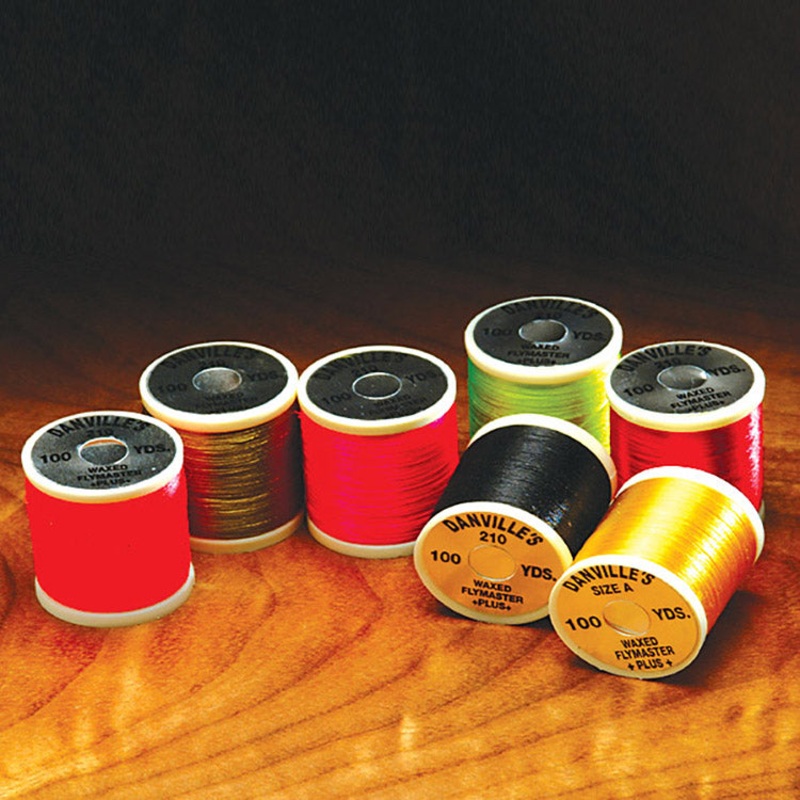 Flymaster+ Thread|beige|black|brown|cream|fl. fire orange|fl. green|fl. orange|fl. red|fl. shell pink|fl. yellow chartreuse|gray|olive|orange|peacock green|red|tan|white|wine|yellow