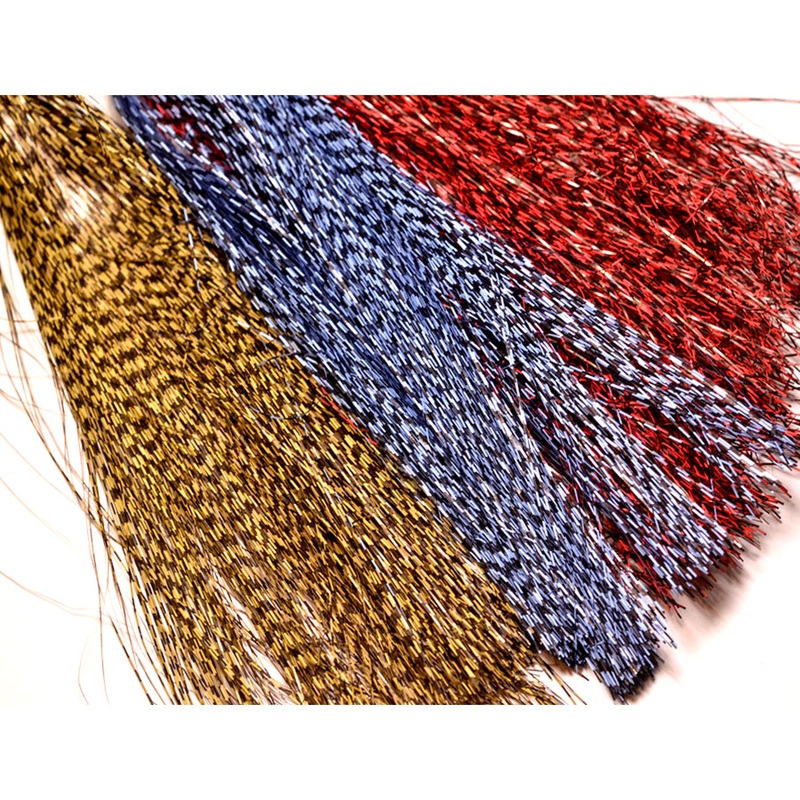 Micro Barred Voodoo Fibers|blue|clear|green|olive|orange|pink|purple|red|root beer|tan|white|yellow chartreuse