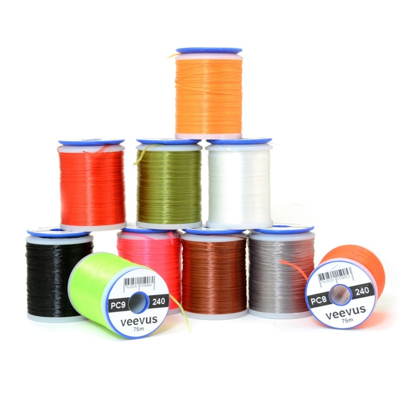 Power Thread 240|black PC1|brown PC6|fl. chartreuse PC9|fl. fire orange PC10|fl. hot pink PC7|fl. orange PC8|gray PC5|olive PC3|red PC4|white PC2