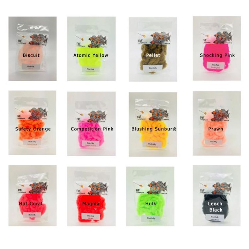 Slush Jelly|atomic yellow|biscuit|blushing sunburst|competition pink|hot coral|hulk|leech black|magma|pellet|prawn|safety orange|shocking pink