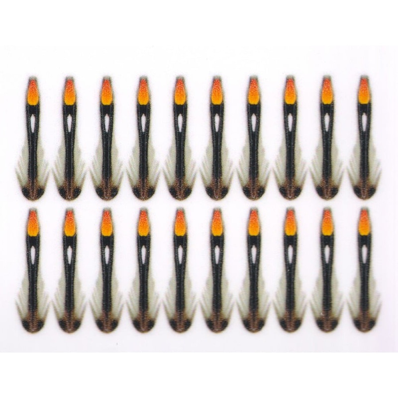 Synthetic Jungle Cock Cheeks|large|medium|small|x-small|natural|green|hot orange|pink|purple|blue