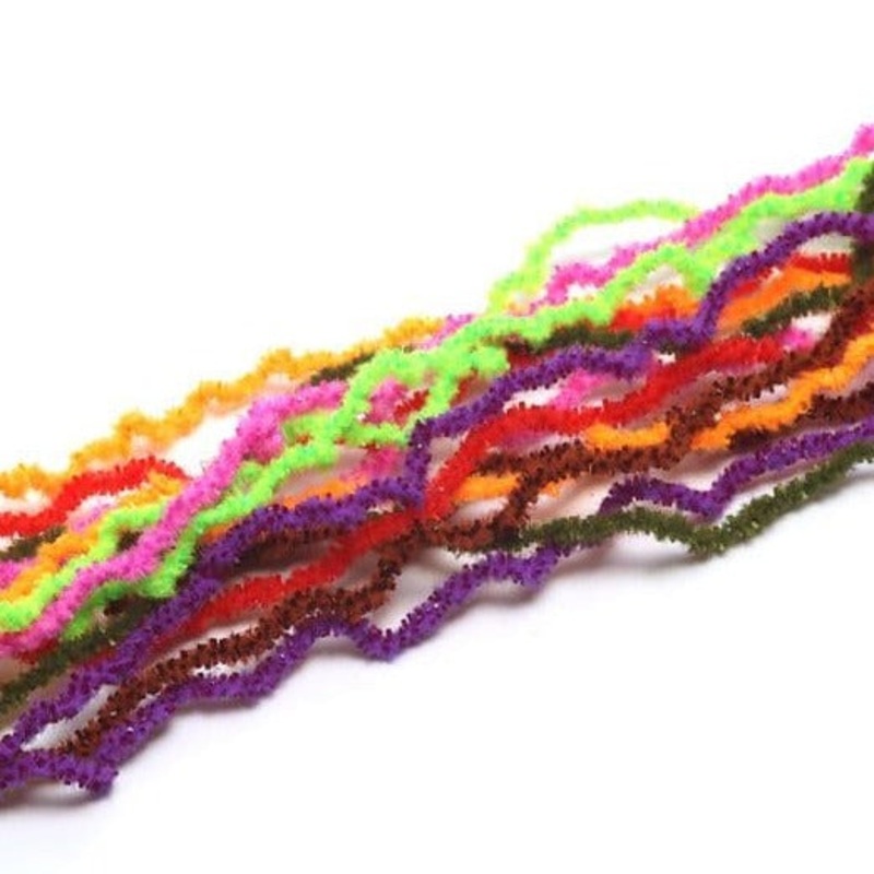 Micro Flexi Squishenille|Black|Bright Purple|Brown|Copper|Fl Chartreuse|Fl Cheese|Fl Fuchsia|Fl Hot Pink|Fl Orange|Fl Red|Fl Yellow Chartreuse|Fl Hot Yellow|Hot Orange|Olive|Olive Brown|Purple|Rusty Brown|Shrimp Pink|Tan|White