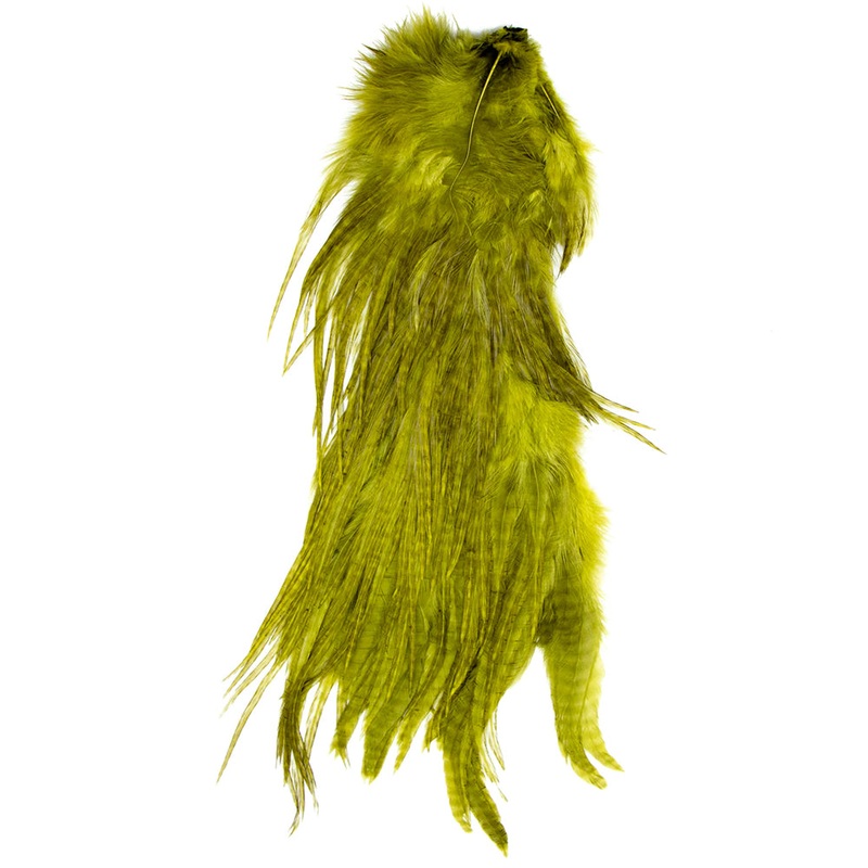 Dyed Half Saddle|Grizzly Ginger|Grizzly Golden Olive|Grizzly Honey|Grizzly Light Blue Dun|Black|Brown|Coachman Brown|Golden Olive|Light Blue Dun|Medium Blue Dun|Olive