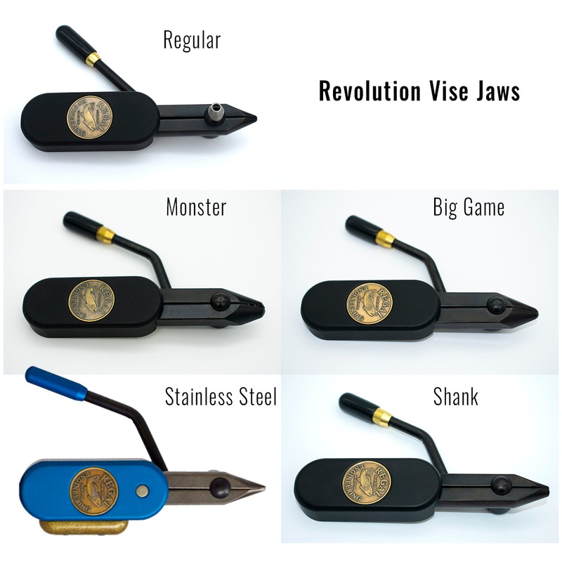 Revolution Vise Head|regular|monster|big game|stainless steel|shank|hook|Black|Cool Lime|Orange Ember|Royal Blue|Rustic Pine|Ultra Violet|Signature Blue