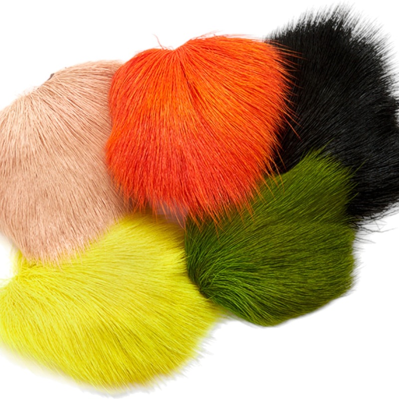 Premium Selected Deer Belly|Black|Brown Olive|Fluorescent Bright Red|Fluorescent Chartreuse|Fluorescent Orange|Fluorescent Sunburst|Fluorescent White|Fluorescent Yellow|Grey|Kingfisher Blue|Olive|Tan