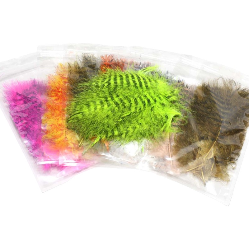 Jailhouse Barred Marabou|Brown Olive Barred Black|Fl Chartreuse Barred Black|Fl Hot Pink Barred Purple|Hot Orange Barred Black|Light Olive Barred Brown|Olive Barred Black|Tan Barred Black|White Barred Black|Yellow Barred Red