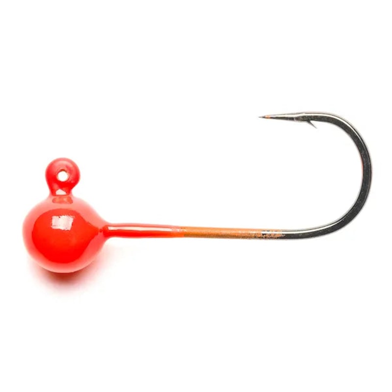 Mustad Addicted Jig Head Hook|1/64oz|1/32oz|1/16oz|1/8oz|1/4oz|black|uv chartreuse|uv orange|pearl|hot pink|purple|fire engine