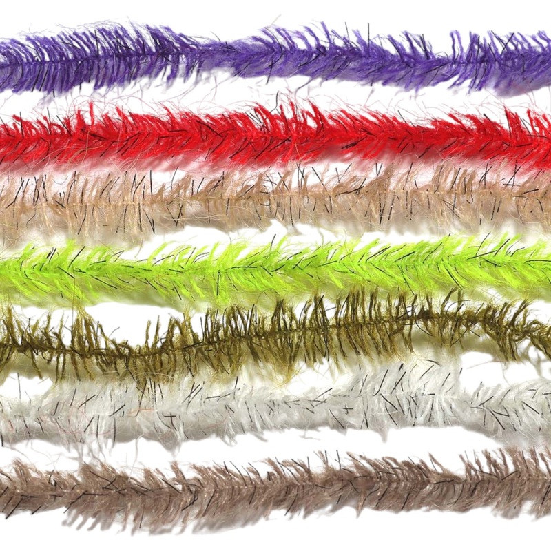 Speckled Black Mohair Scruff|Black|Brown|Caddis Green|Chocolate Brown|Cream|Fl Cerise|Fl Chartreuse|Fl Hot Pink|Gray|Golden Stone|Hare’s Ear|Hot Orange|Olive Brown|Olive|Peacock|Purple|Red|Shrimp Pink|Tan|White|Yellow|15mm|10mm|5mm